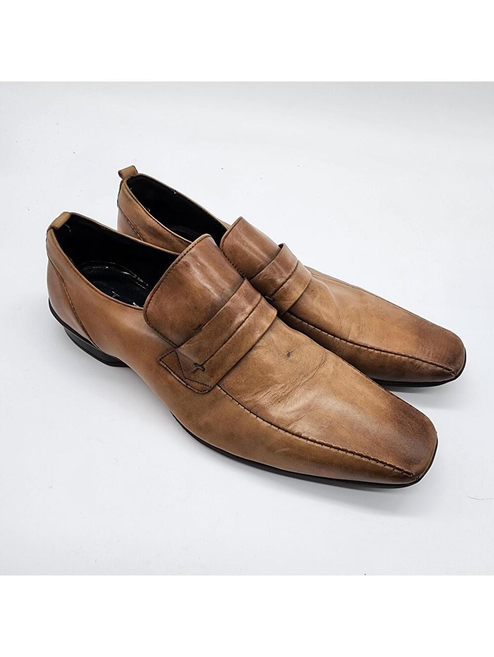 Jasper Conran Tan mens dress shoes ITALY 9 43